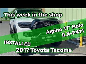 Alpine iLX-F411 installed in Toyota Tacoma with iDatalink Maestro