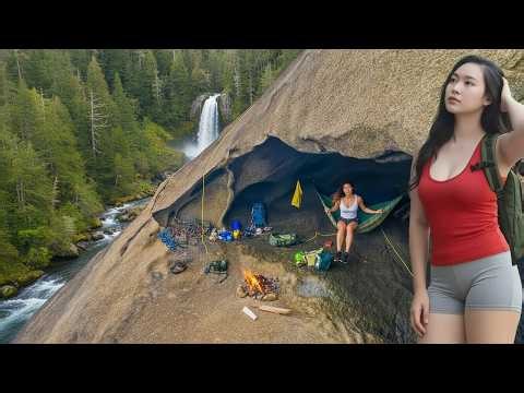 Catch and Cook Camping in a Mount Cave