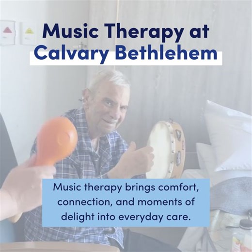 For over 40 years, our Calvary Health Care Bethlehem music therapists have created moments that help people express themselves, relax, reminisce and feel supported. 🎶 Through personalised bedside sessions, creative collaboration and community outreach, music continues to bring comfort and connection to those in our care. Visit our website to learn more about our music therapy services: https://ow.ly/Zq3150XwAJb #CalvaryHealthCare #MusicTherapy #CalvaryBethlehem #PalliativeCare #HealingThroughMu