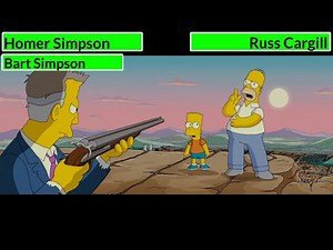 The Simpsons Movie Final Battle with healthbars | The Simpsons Movie