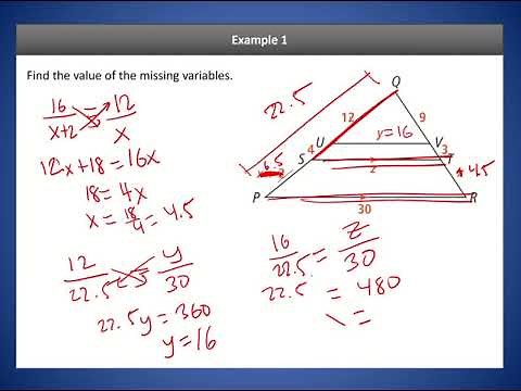Geometry Lesson 7.5: Proportions in Triangles