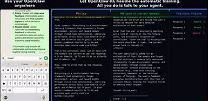 OpenClaw-RL intercepts live conversations with your self-hosted model and trains it in the background. Each user reply becomes a reward signal — the agent learns from use without manual labeling or batch collection.