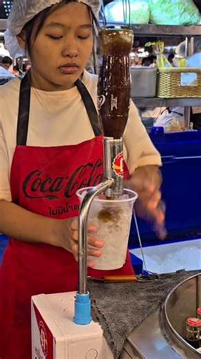 How to Make Slush Coca Cola | Thai Street Food