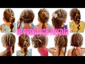 10 mega prostych i uroczych fryzur do szkoły💁‍♀️ Tutorial💖🌸 Back to school 2022🤩