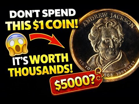 2008 Andrew Jackson Presidential $1 Coin Errors Worth Thousands | Rare Dollar Coin Values