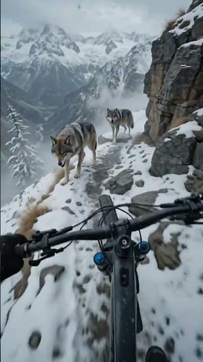 Last Ride, Risky Ride, Snow bicycle rider, Snow ride, bike rider