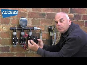 Galcon Battery Irrigation Controller and Manifold