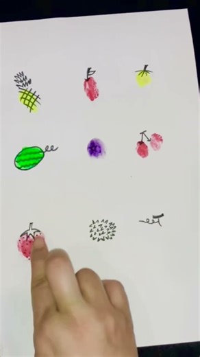 Easy finger painting for kids🎨 #art #easy #trending #shorts #viralshort #satisfying #comedy #yt