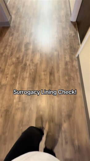 Lining check for transfer- but this time I'm the surrogate!! 🤍