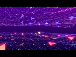 Abstract Plexus Motion Background Video II Neon Low Poly Triangle Animated Background For Edits