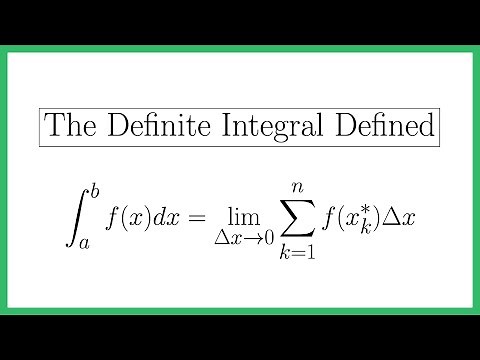 Using Riemann Sums to Define the Definite Integral