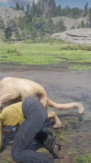 INSANE RDR2 Gameplay! WILD Predator Ambush & Epic Survival Moment #shorts #gaming