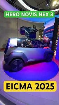 Hero Novis Nex 3 at EICMA 2025 ⚡🚗 | India’s Micro EV of the Future Unveiled at EICMA 2025 ⚡🚗