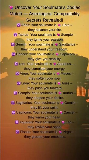 💘 Uncover Your Soulmate’s Zodiac Match — Astrological Compatibility Secrets Revealed!