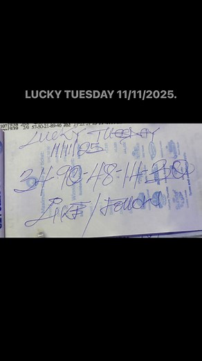 To predict the winning numbers for lucky Tuesday on 11/11/2025. | De-graft lottery research.