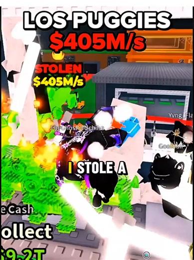 STEALING A RADIOACTIVE LOS PUGGIES ☢️ #stealabrainrot #roblox