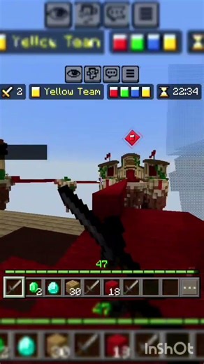 Hive bedwars gameplay 1vs 4 #bedwars #minecraft #hivemc