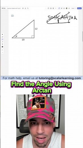 Find the Angle Using Arctan #maths #angles #education #satprep #scalarlearning
