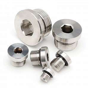 [Hot Item] Bsp O-Ring Sealed Stainless Steel/Brass Nickel Plated Male Threaded Hexagonal Plug