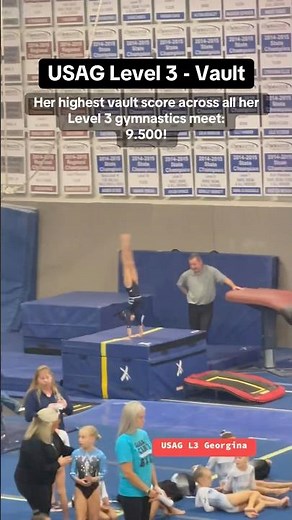 Gymnastics Level 3 Vault Score 9.500 #gymnastics #gymasticslife #gymnast #usagymnastics