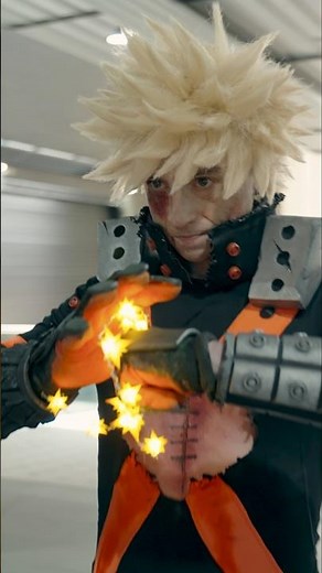 🔥 12/10 BAKUGOU ENERGY 💥💣 MY HERO ACADEMIA COSPLAY #shorts