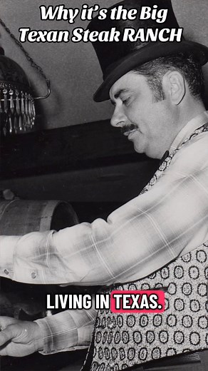 Today I learned The Big Texan Steak Ranch & Brewery changed from the name ‘Steak House’ to ‘Steak Ranch’ because the founder, RJ Lee, wanted to brag about having a ranch in Texas at his high school reunion. | The Big Texan Steak Ranch & Brewery
