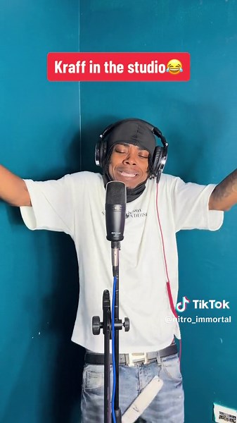 Kraff in the studio😂😂😂