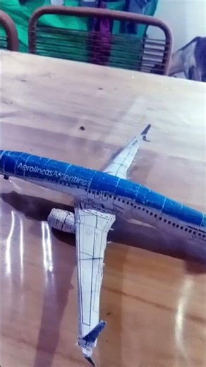 aerolineas argentinas 737 max 8 papercraft airport simulation