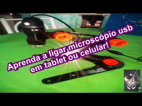 Como ligar microscópio digital usb no celular ou tablet!