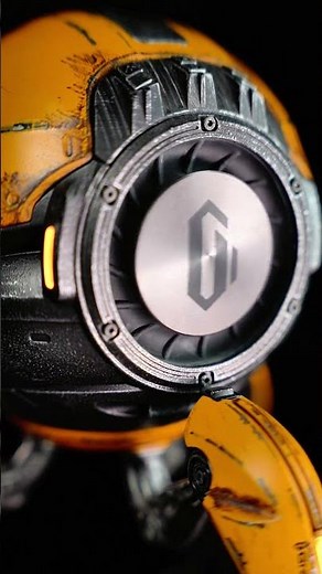 One-of-A-Kind Bluetooth Speaker! Mars Pro - Battle-Worn Yellow | Sci-fi speaker with RGB lights