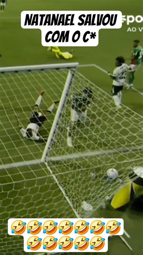 AYO! Natanael makes a goal-line save with his butt in the final play. #galo #palmeiras #brasileirão
