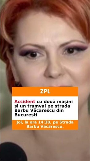 Accident cu două maşini şi un tramvai pe strada Barbu Văcărescu din București