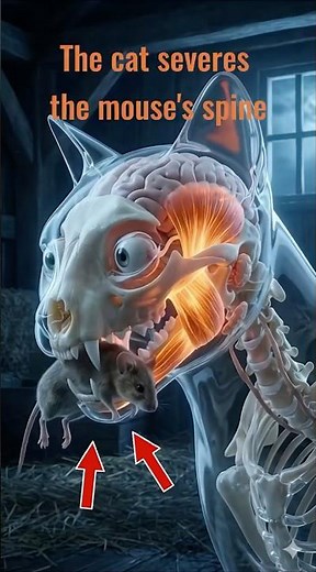 X-Ray: What Happens When a Cat Eats a Whole Mouse? ⚠️🦴