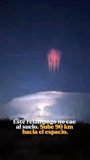 El Rayo que Dispara Hacia Arriba: Así son los Sprites Rojos de la Mesosfera #curiosidades