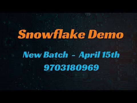 Snowflake Demo | New SQL and Snowflake Batch on April 15th