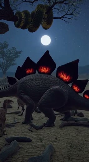 Shadow Plate vs a group of Troodon at night in a Prehistoric World