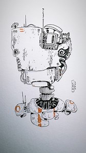 Ralph. Lonely bot Series. #LonelyBots #art #doodle #drawing #scifi #artistsoninstagram #artofinstagram | Warpsol