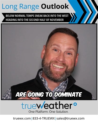 𝙇𝙊𝙉𝙂 𝙍𝘼𝙉𝙂𝙀 𝙊𝙐𝙏𝙇𝙊𝙊𝙆 - 11/5 - The middle third of November will feature consistent above normal warmth across the Central United States, while below normal temperatures flip from the East Coast to the West Coast. As for precipitation, look for a soggy stretch across the West, particularly northern California, as a portion of the Mid-Atlantic coastline is dealing with a much drier than normal period. #WeatherOutlook #LongRangeForecast #ColdWeather #HeatWave #HeavyRain #DryStretch #O