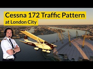 TRAFFIC PATTERN at London City airport with ALL CHECKLISTS! Explained by CAPTAIN JOE