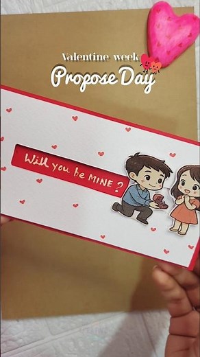 Full tutorial here 👆 Easy DIY Valentine’s Day card ideas ❤️ #shorts #valentinesday #cardmaking