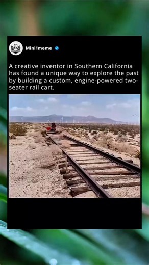 This guy found a way to explore this abandoned railroad tracks using a rail cart.