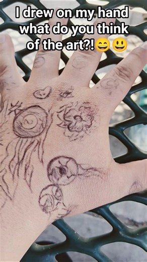 I drew on my hand at 3rd period class!