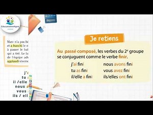 Coquelicot - CE2- Conjugaison : Le passé composé des verbes du 2° groupe