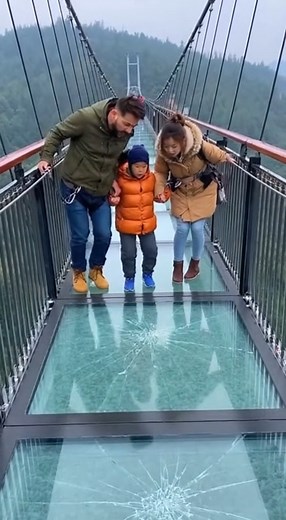 86K views · 281 reactions | You Won’t Believe What Happened to This Bridge!  #GlassBridge #BridgeBreak #ScaryMoment #CloseCall #ExtremeVideo #ViralClip #MustWatch #TrendingNow #FYP #fypシ #foryoupageシ | OddVibes | Facebook