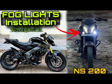 How to install Fog lights In NS 200 🚀 || Him x vlogs