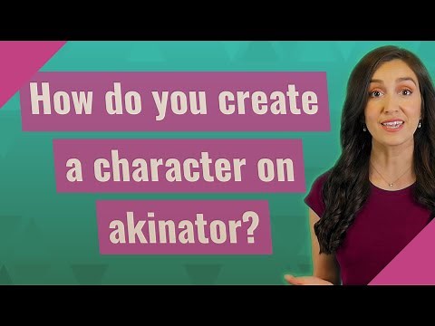 How do you create a character on akinator?