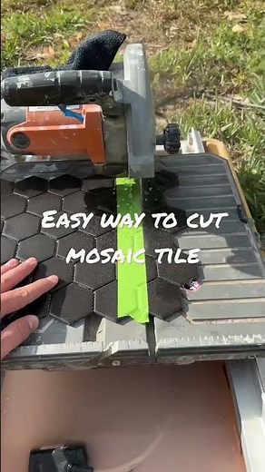 Easy Way to Cut Mosaic Tile