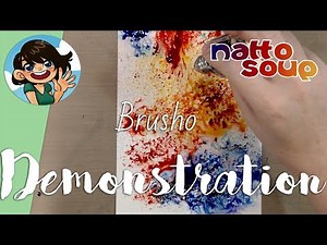 Brusho on Yupo Demonstration