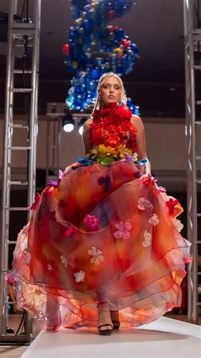 Max Alexander Fashion Designer on Instagram: "If you needed a sign to follow the idea that scares you a little… here it is. 🌈 🌺 🌼 Some dreams are too big to make sense until the moment they come to life. ✨✨✨ 🌺 @customfabricflowers 🏠 @vainstitute #flowerdress #runwayfashion #floraldress #rainbowdress #dressmaker #dresses"