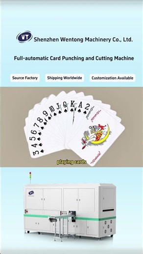 Full Automatic Card Punching and Cutting Machine